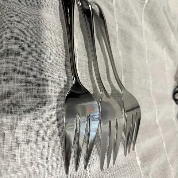 Serving Forks: Stainless, Set of 3, Elegant Serving Utensils, Serving Forks - Picture 5 of 6